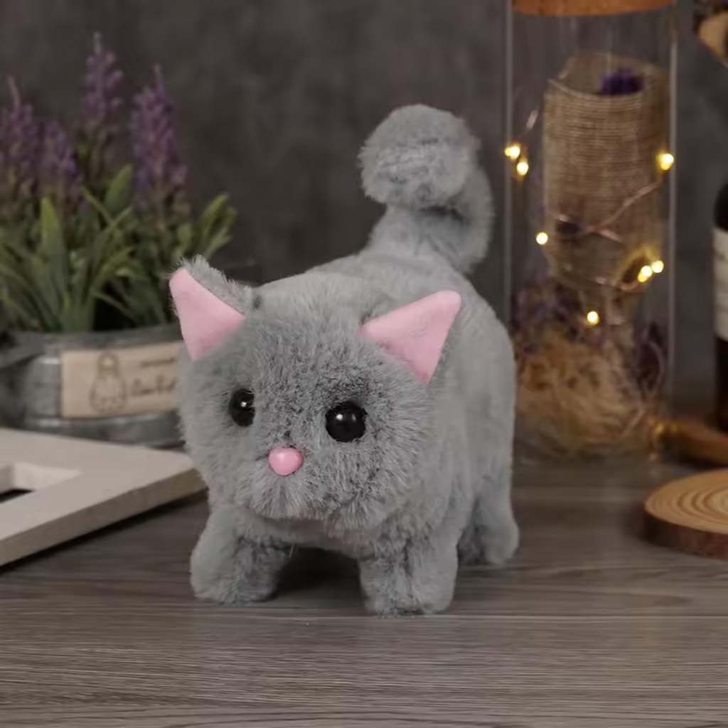 قطة فرو - رمادي