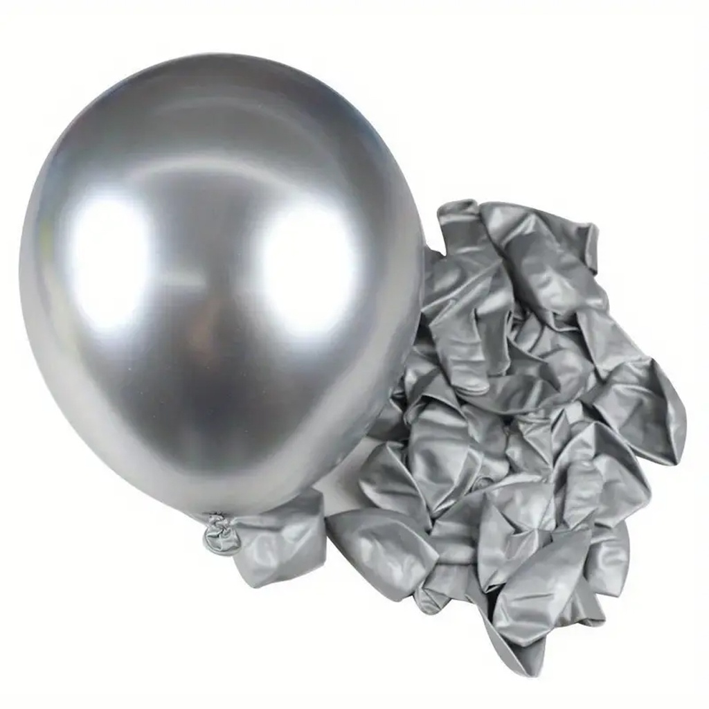 كيس بالونات رمادي 10 بالون