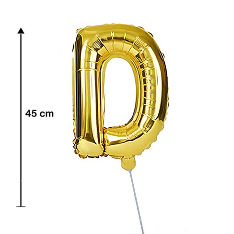 بالون حرف D مقاس 18
