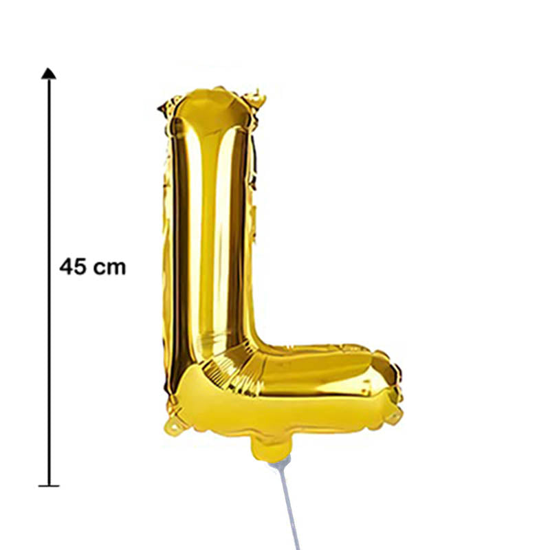 بالون حرف L مقاس 18