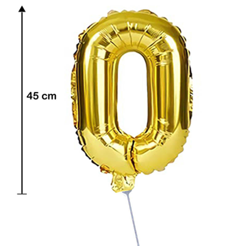 بالون حرف O مقاس 18
