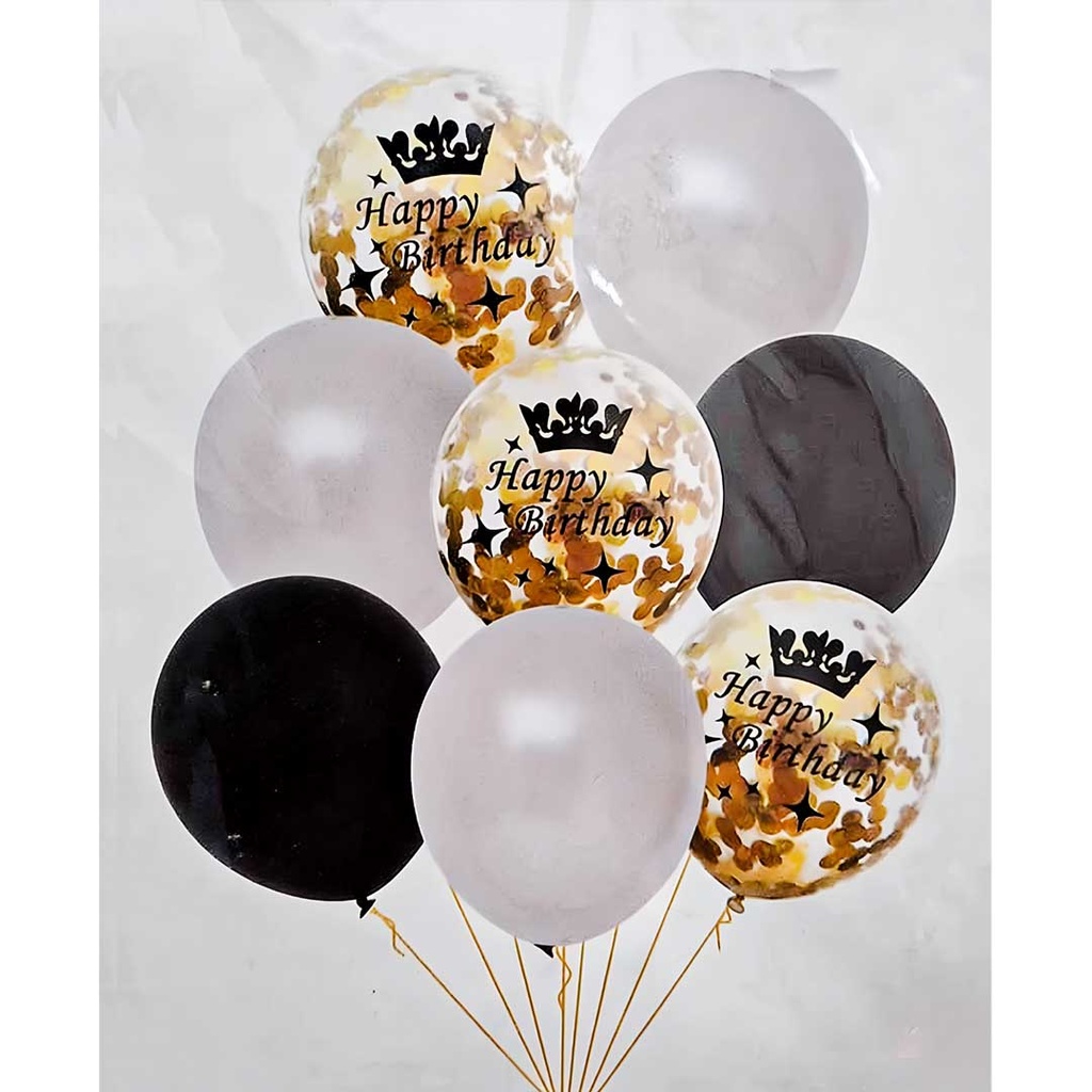 بالونات هيليوم 8 حبةسيلفر