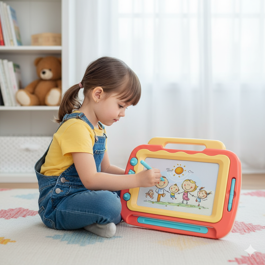 لوحة الرسم والكتابة - وردي