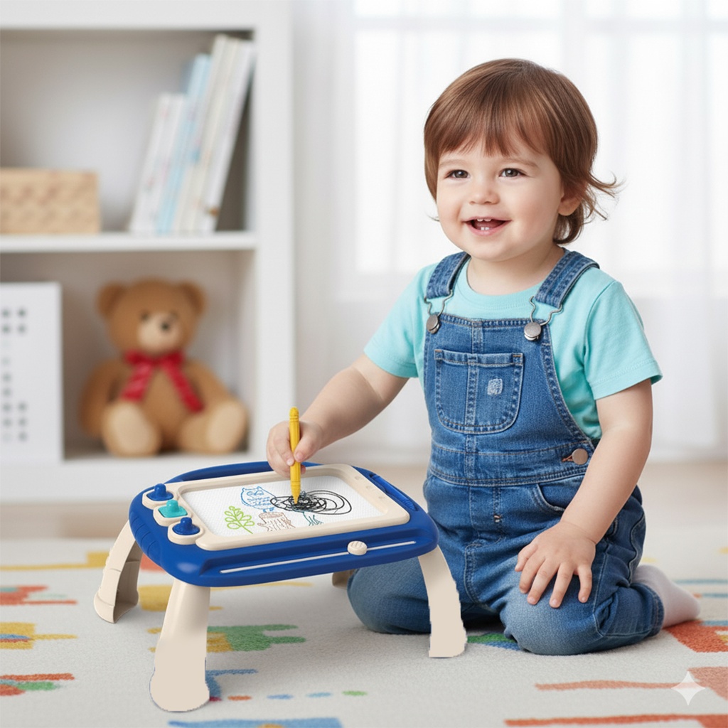 طاولة لوحة الرسم - ازرق