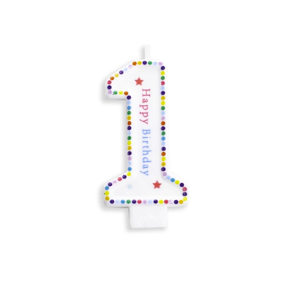 شمع ملون رقم 1