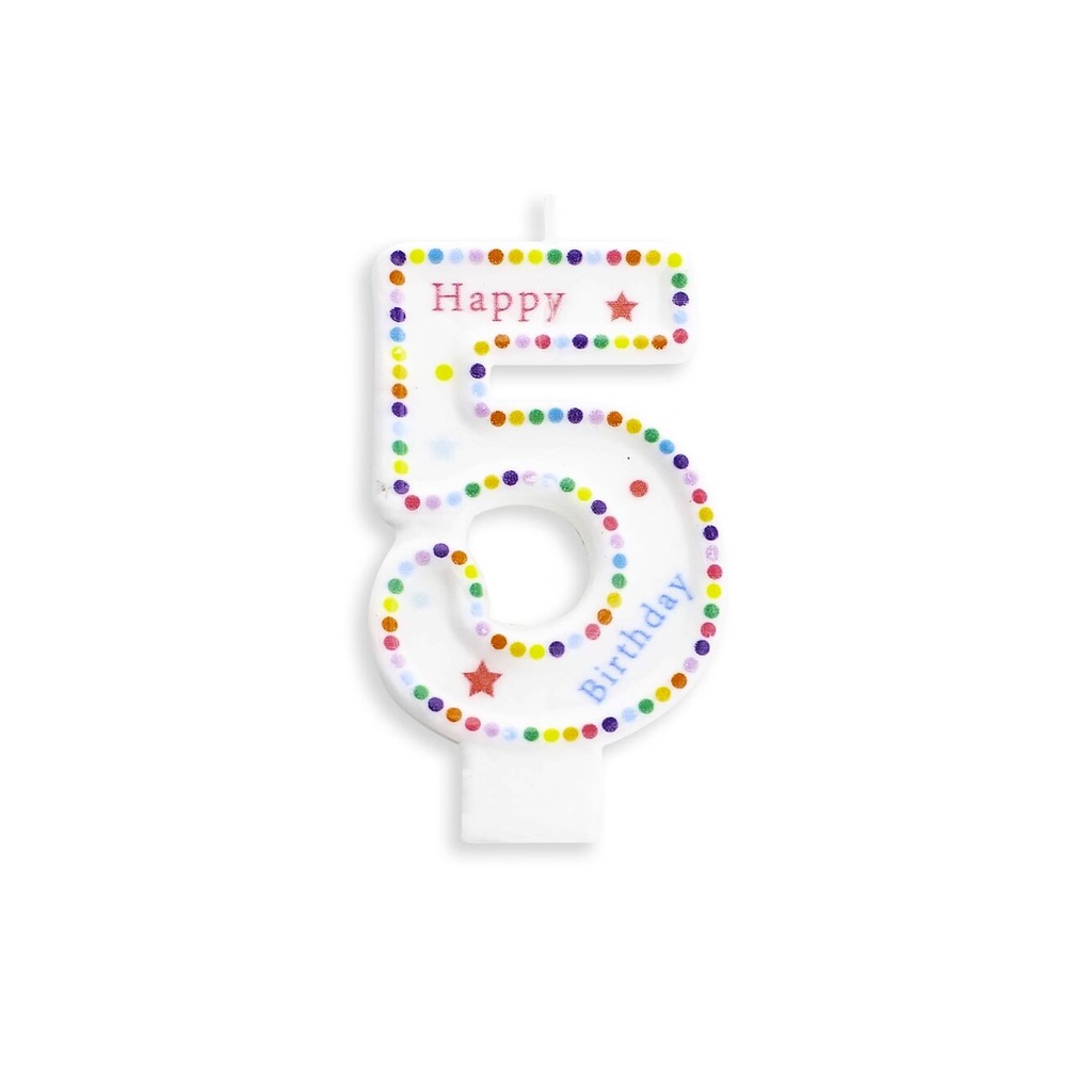 شمع ملون رقم 5