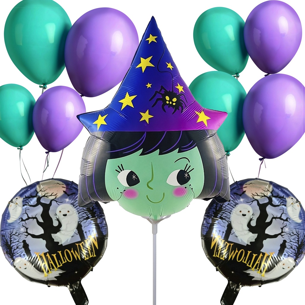 مجموعة بالونات هالوين -اخضر