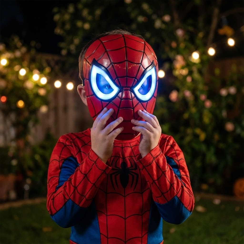 قناع سبايدرمان مضئ