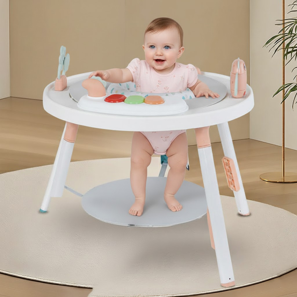 طاولة أنشطة الأطفال - وردي