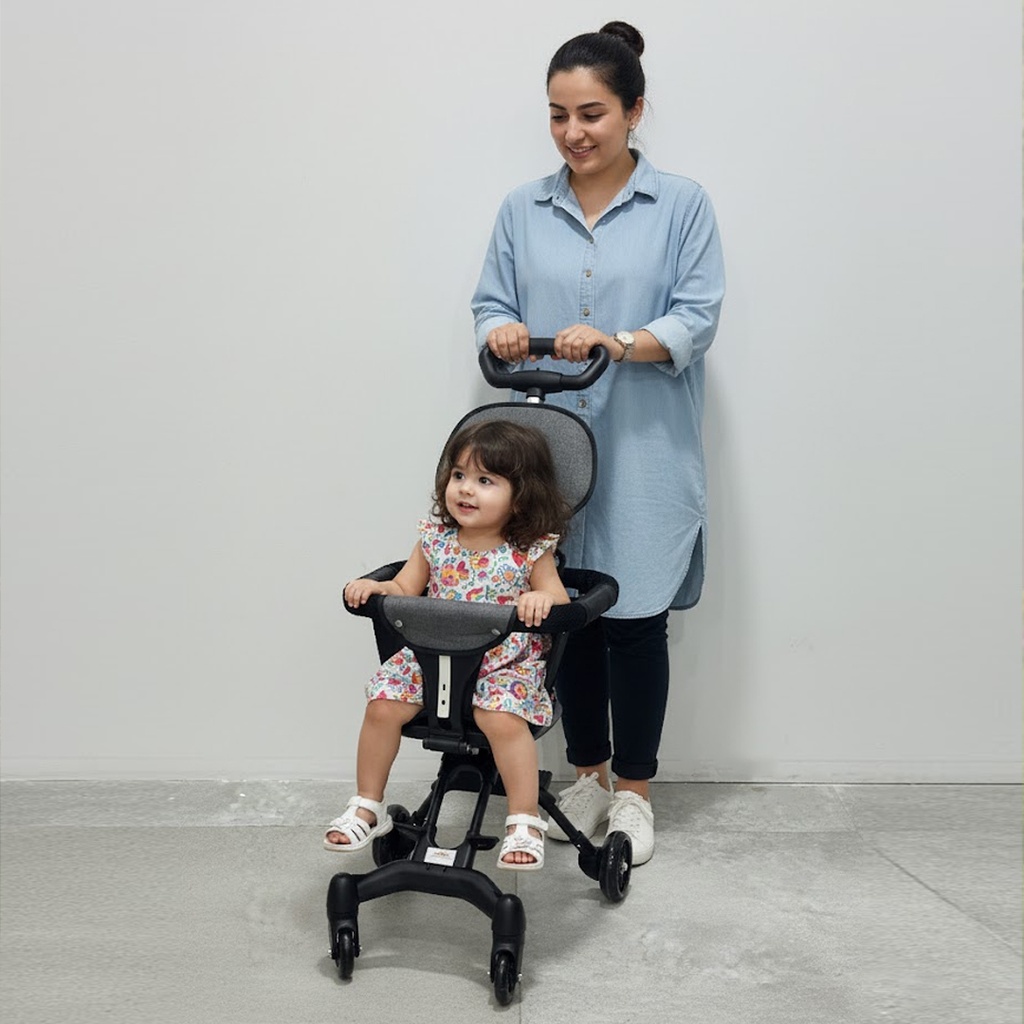 عربة سهلة التصفيط بدون مظلة