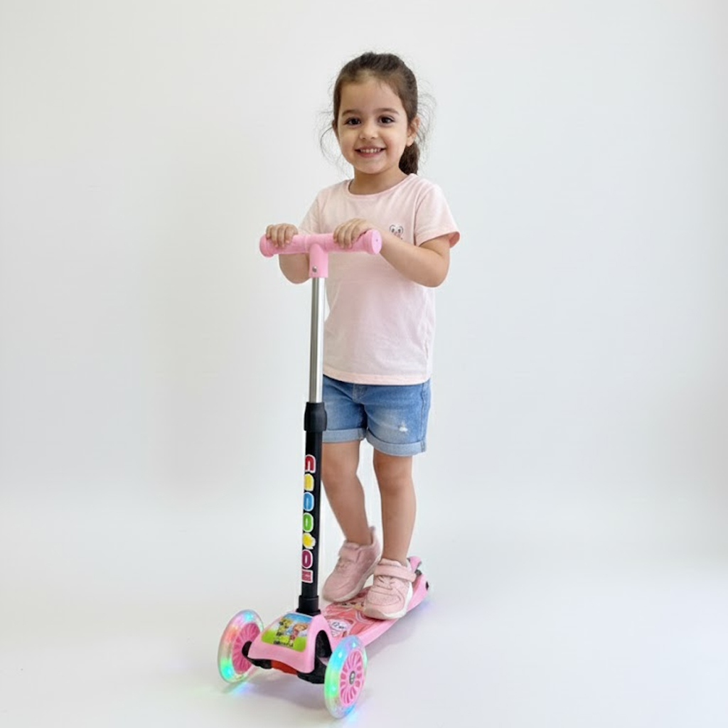اسكوتر عادي للأطفال - وردي