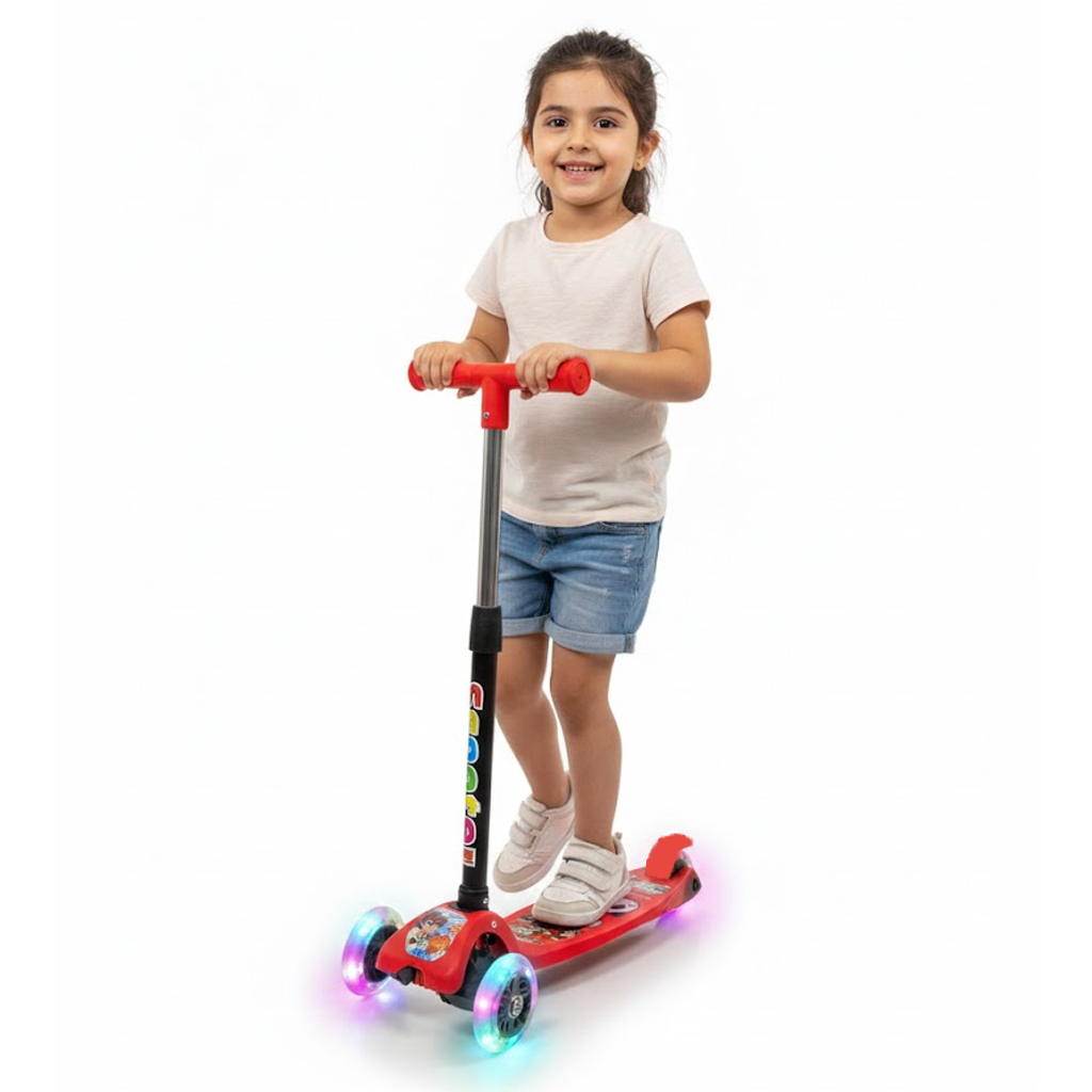 اسكوتر عادي للأطفال - أحمر