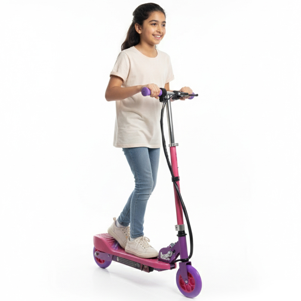 اسكوتر الكتريك - وردي