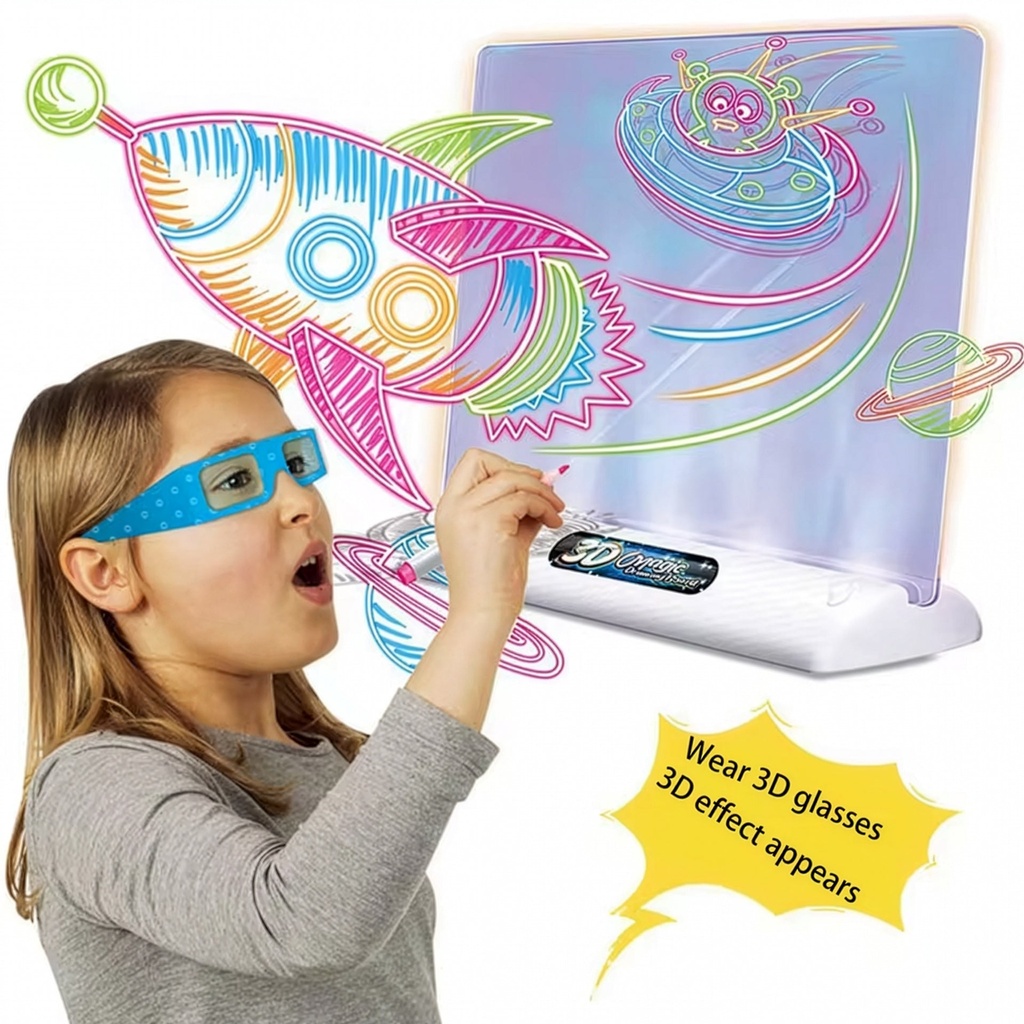 لوحة الرسم المضيئة - 3 دي