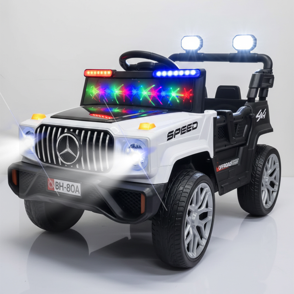 جيب مرسيدس المضيئة - أبيض