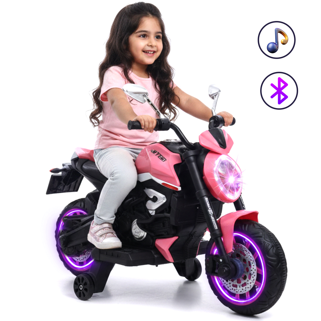 سيكل مضئ - وردي