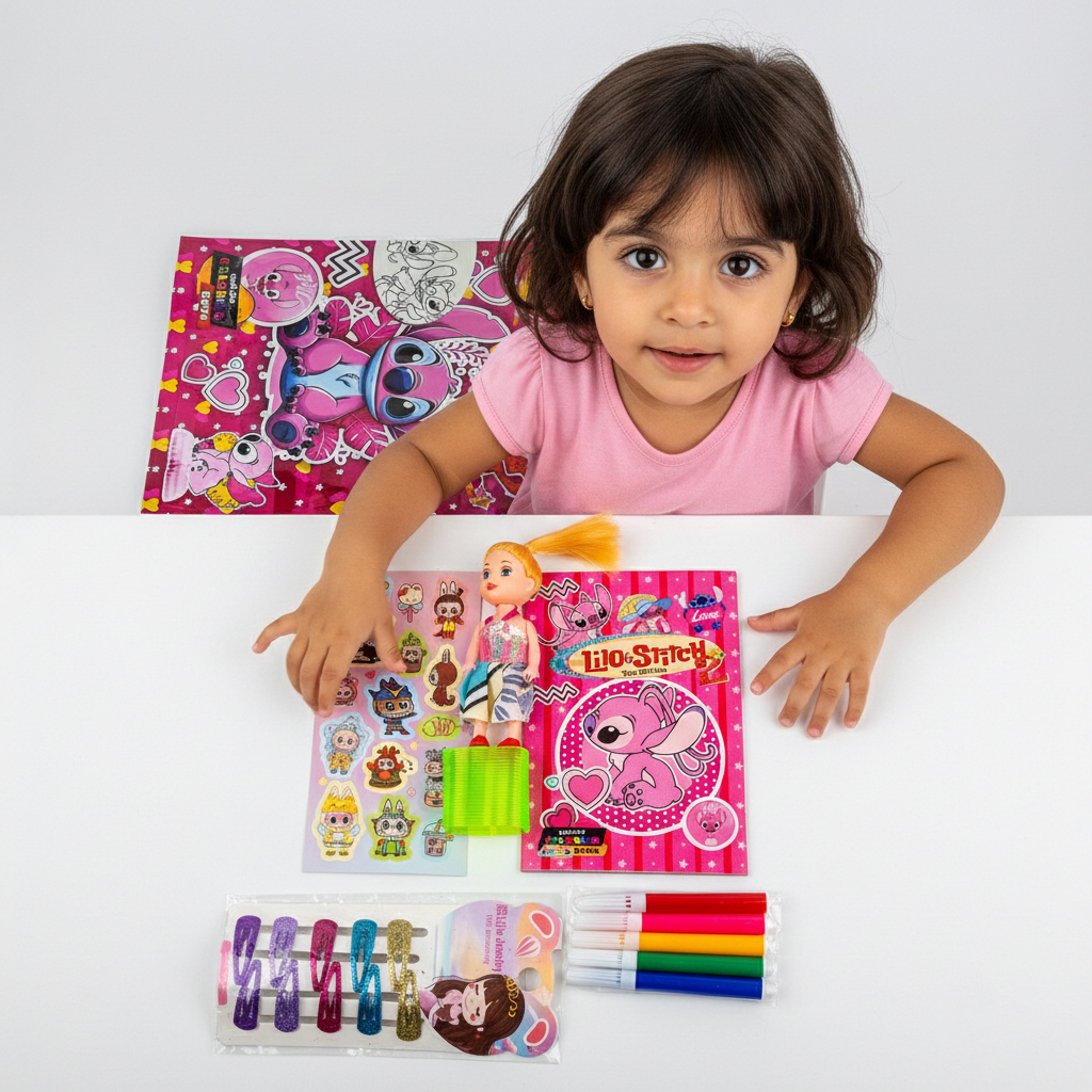 توزيعة مدرسية كيس ليلو ستيتش وردى