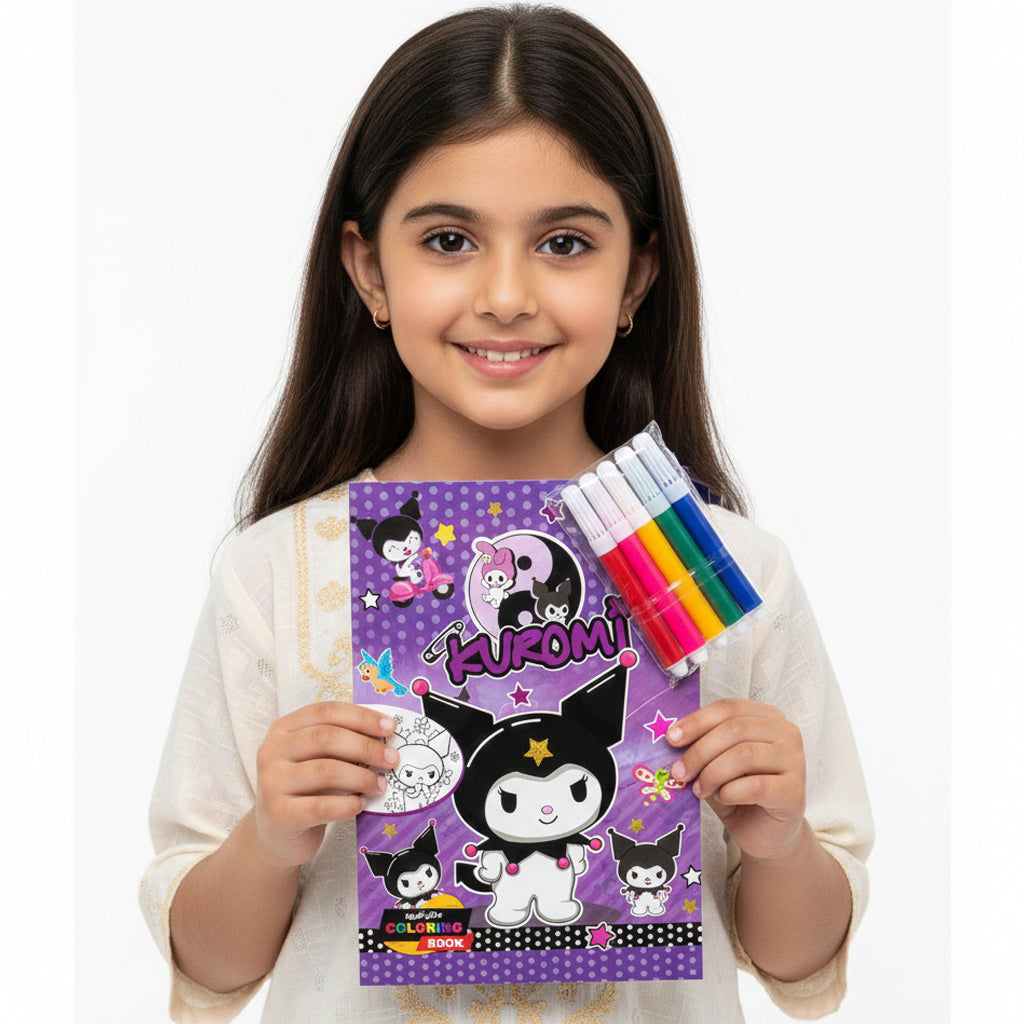 دفتر تلوين مع الوان كرومى