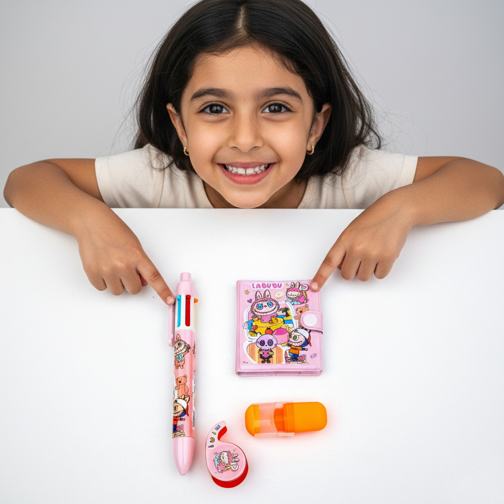 نوت 4 فى 1 - وردى