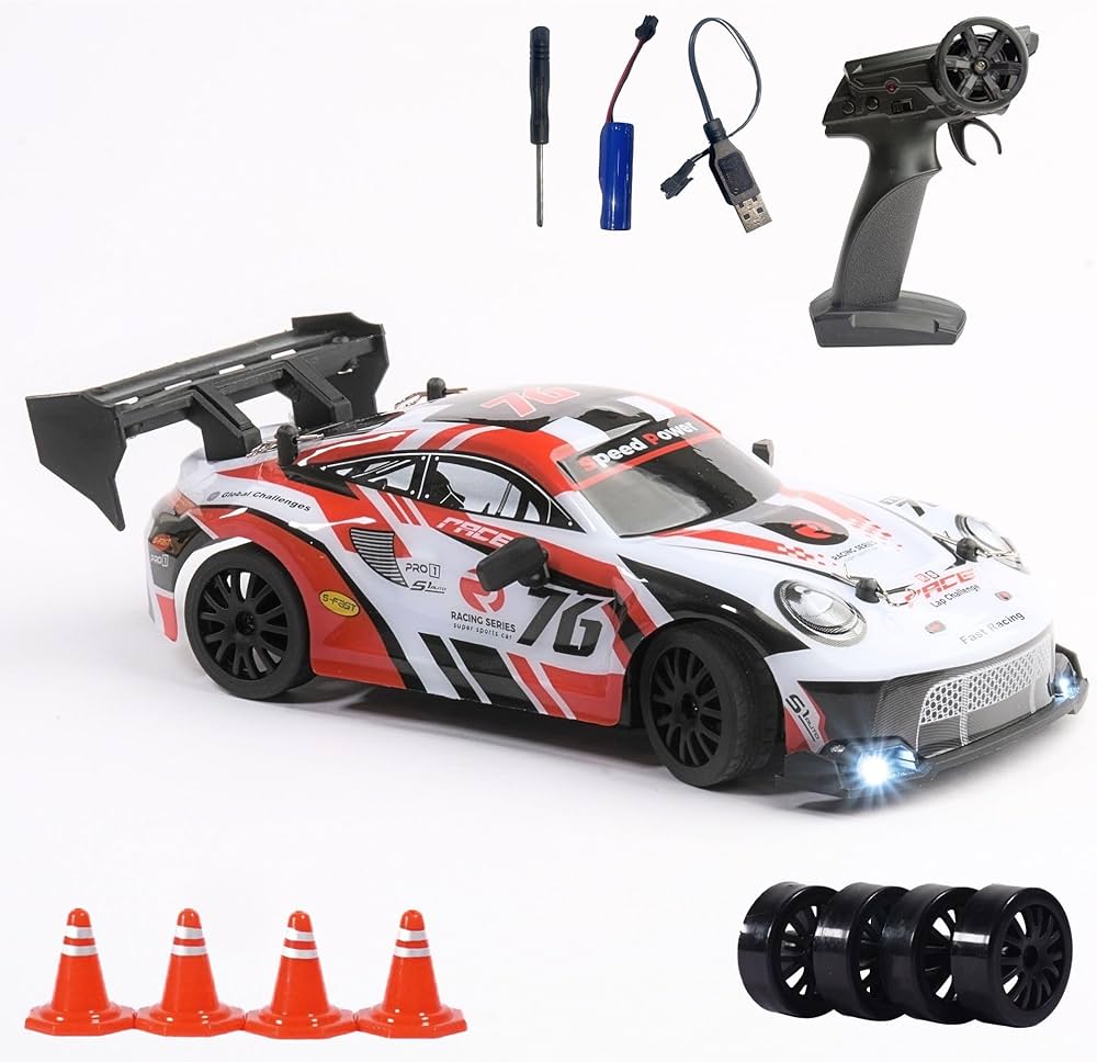 سيارة السبق مع ريموت - احمر