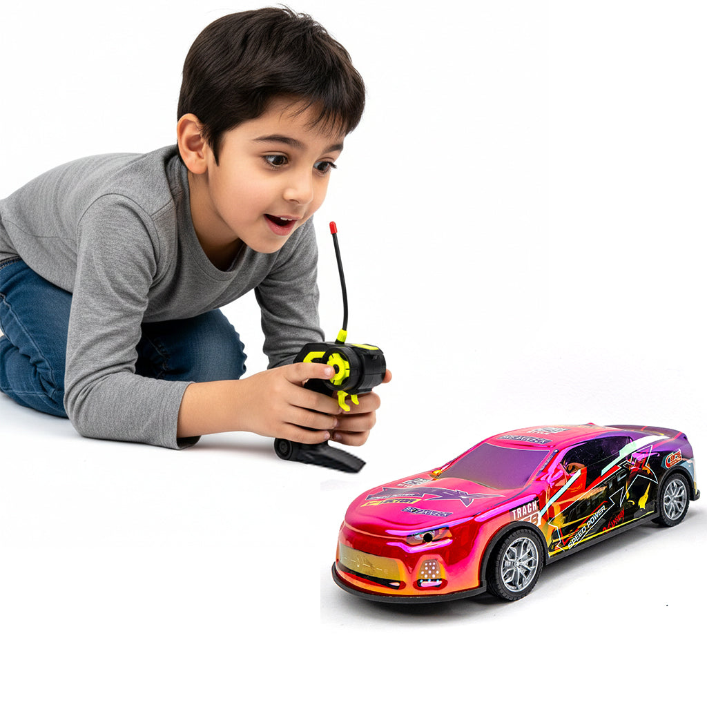 سيارة مع ريموت لامع - احمر