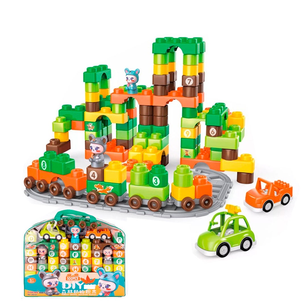 مكعبات تركيب 100 قطعة