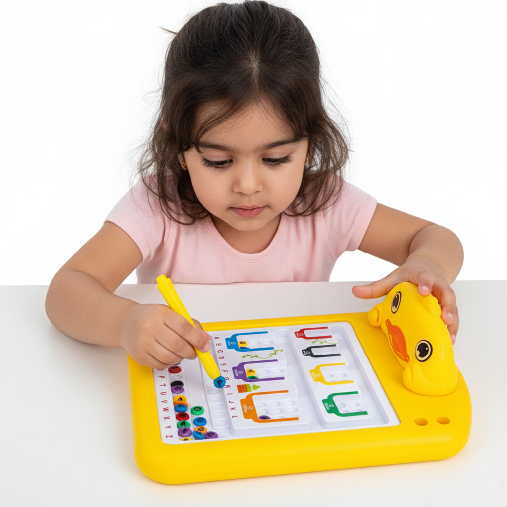 لوحة اللعب المغناطيسية البطة