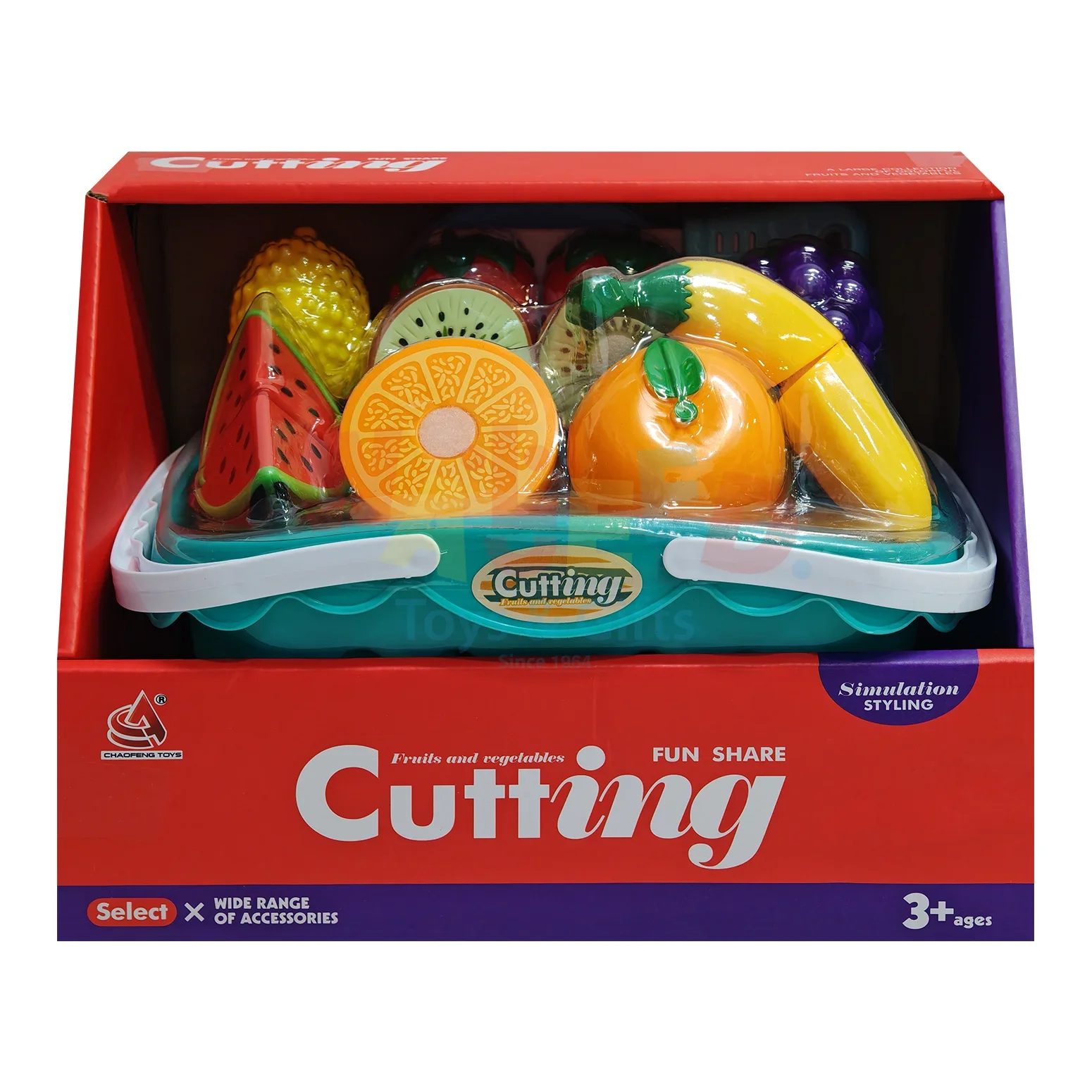 Fruit Cutting Playset – Assorted Fruits with Cutting Board
