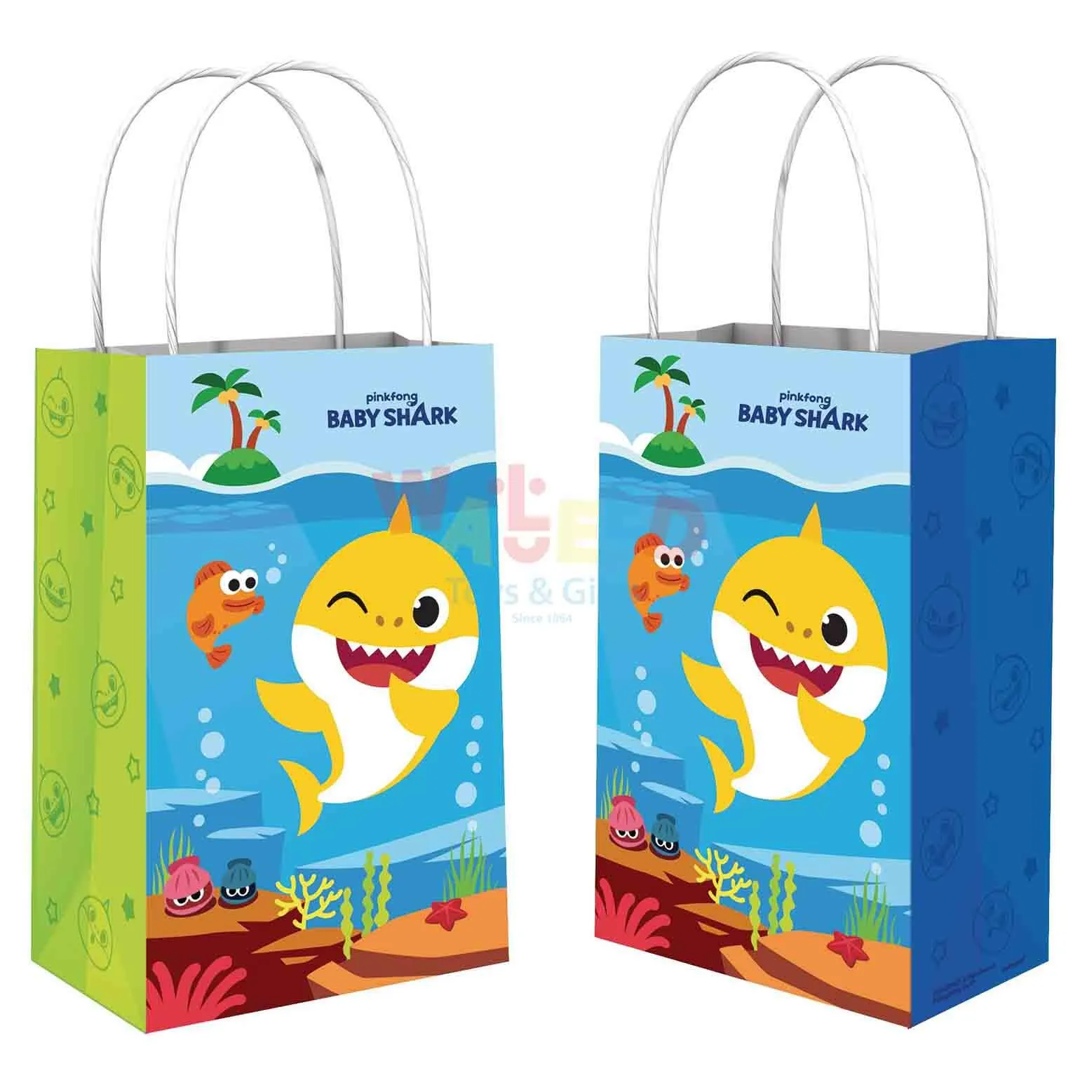 BABY SHARK PRINTED KRAFT BAG