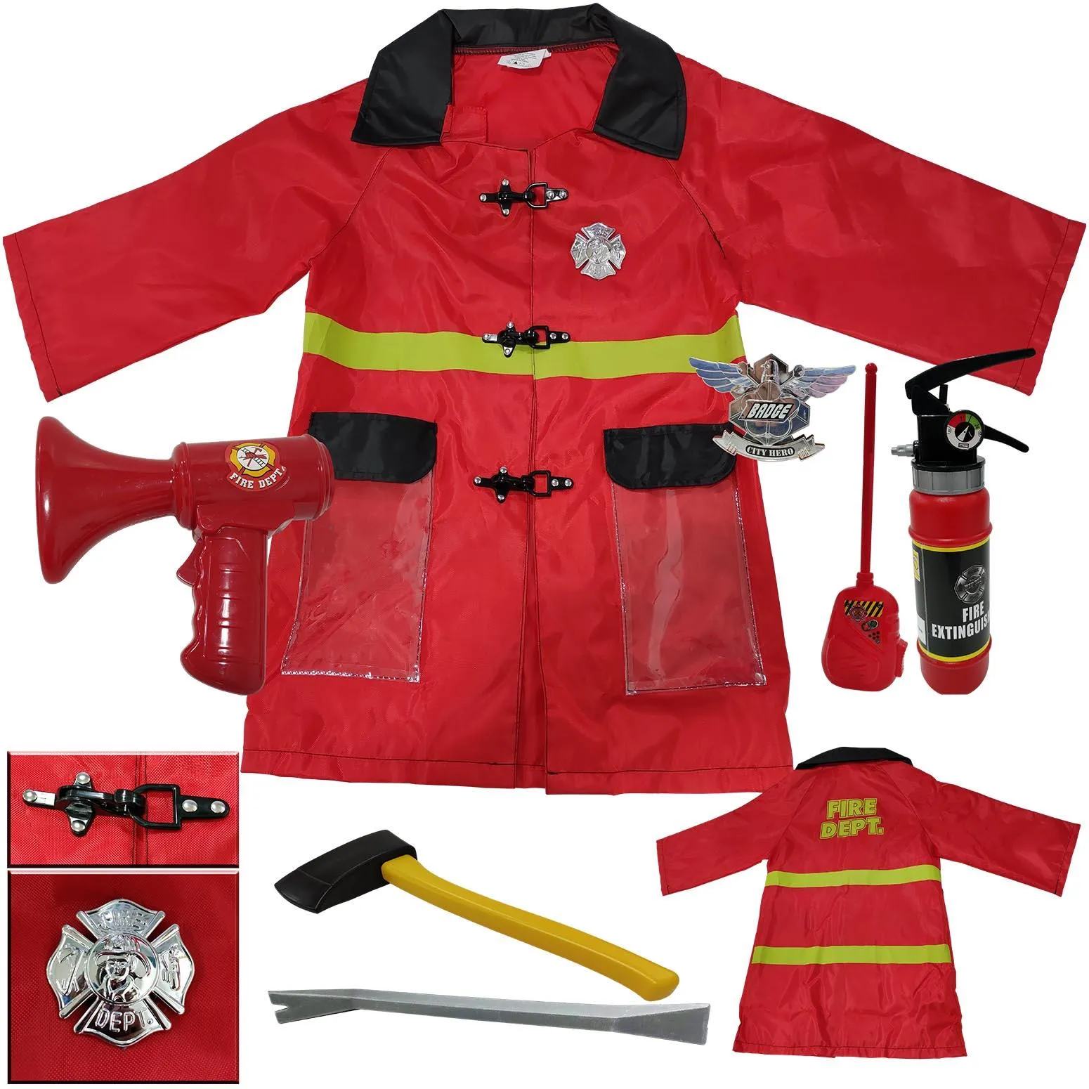 Firefighter clothes without helmet