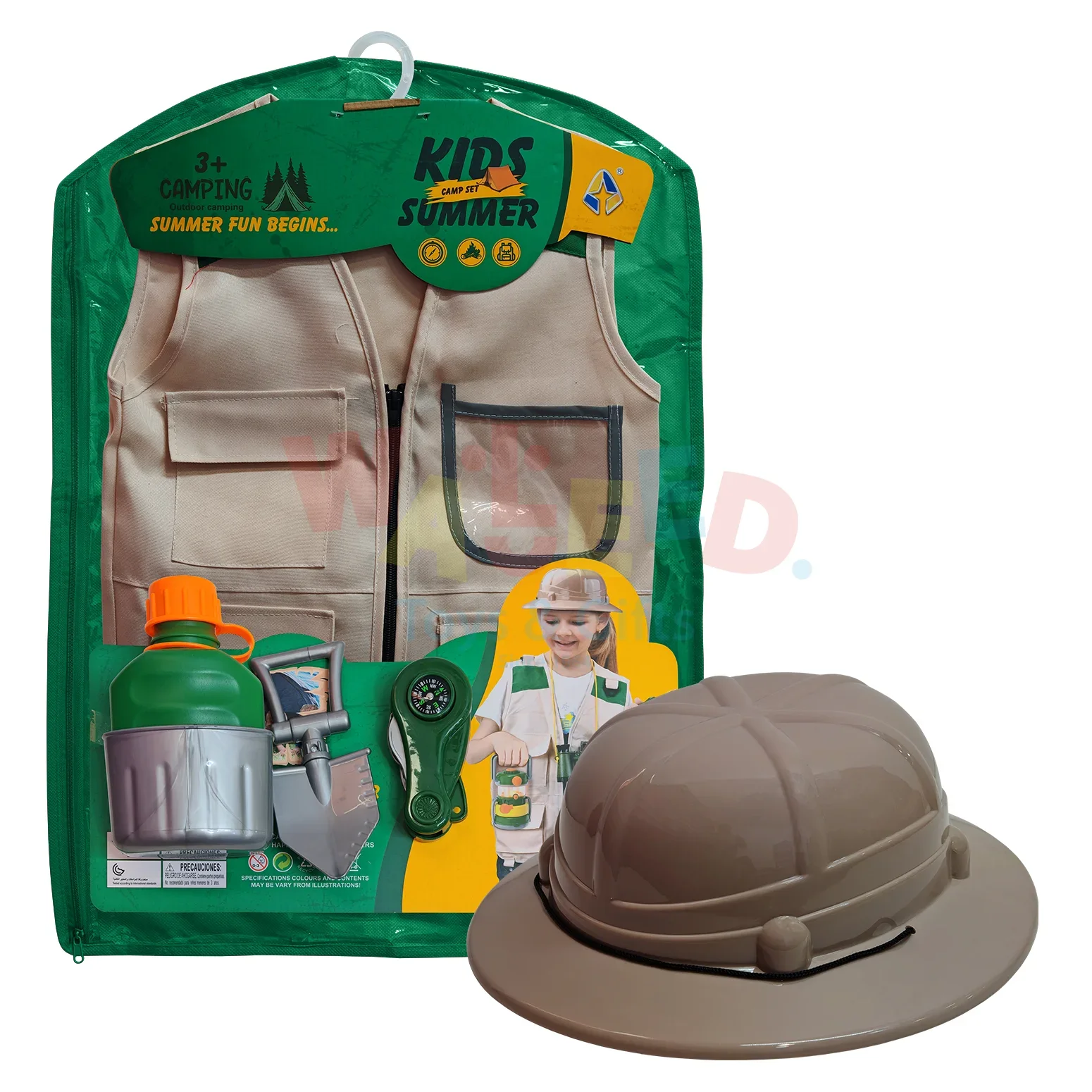 Kids Camping Explorer Set with Vest, Helmet & Tools