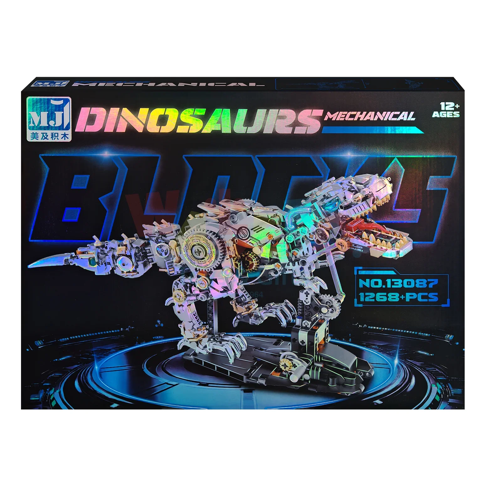 Mechanical Dinosaur Building Set – 1268+ Pieces (T-Rex Model)