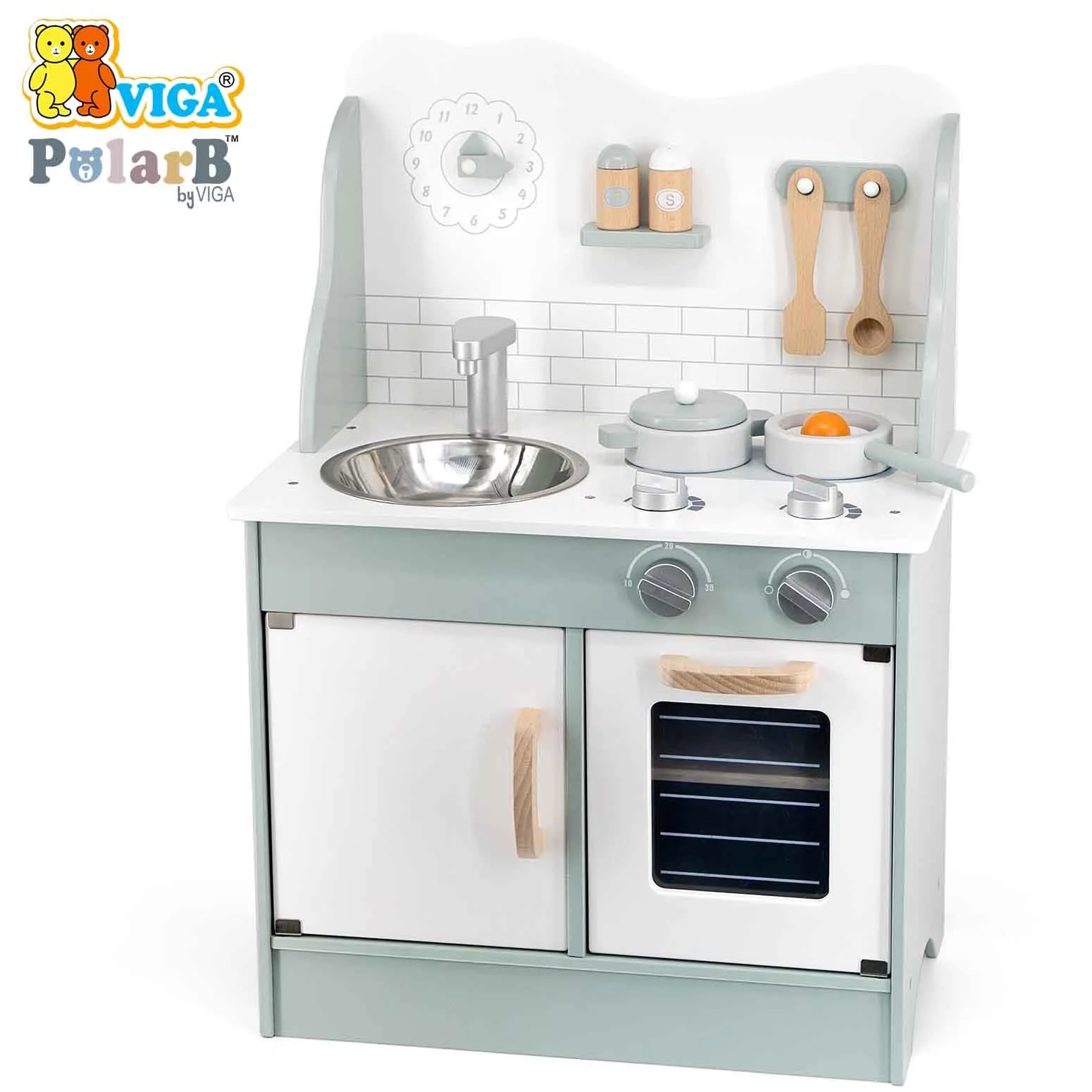 GREEN KITCHEN W/ACCESSORIES